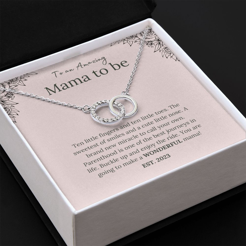 Mama to be - Floral - Perfect Pair Necklace