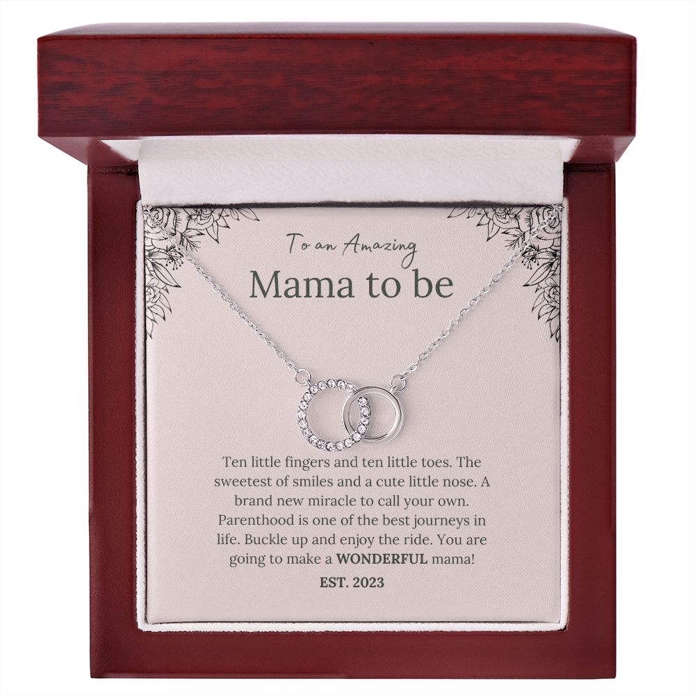 Mama to be - Floral - Perfect Pair Necklace