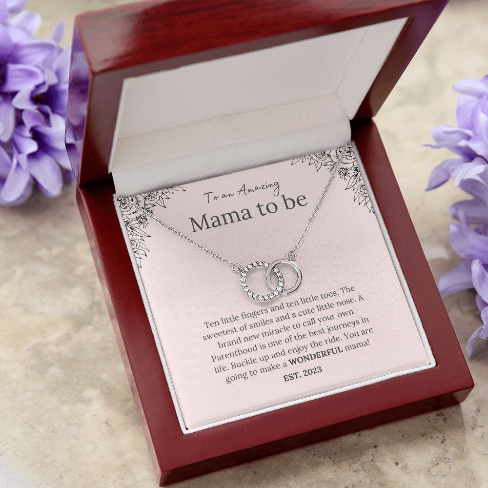 Mama to be - Floral - Perfect Pair Necklace