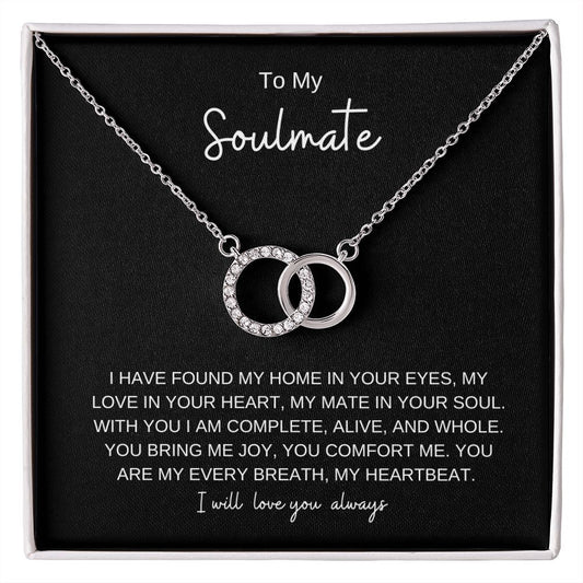 "In Your Eyes" Soulmate Perfect Pair Necklace