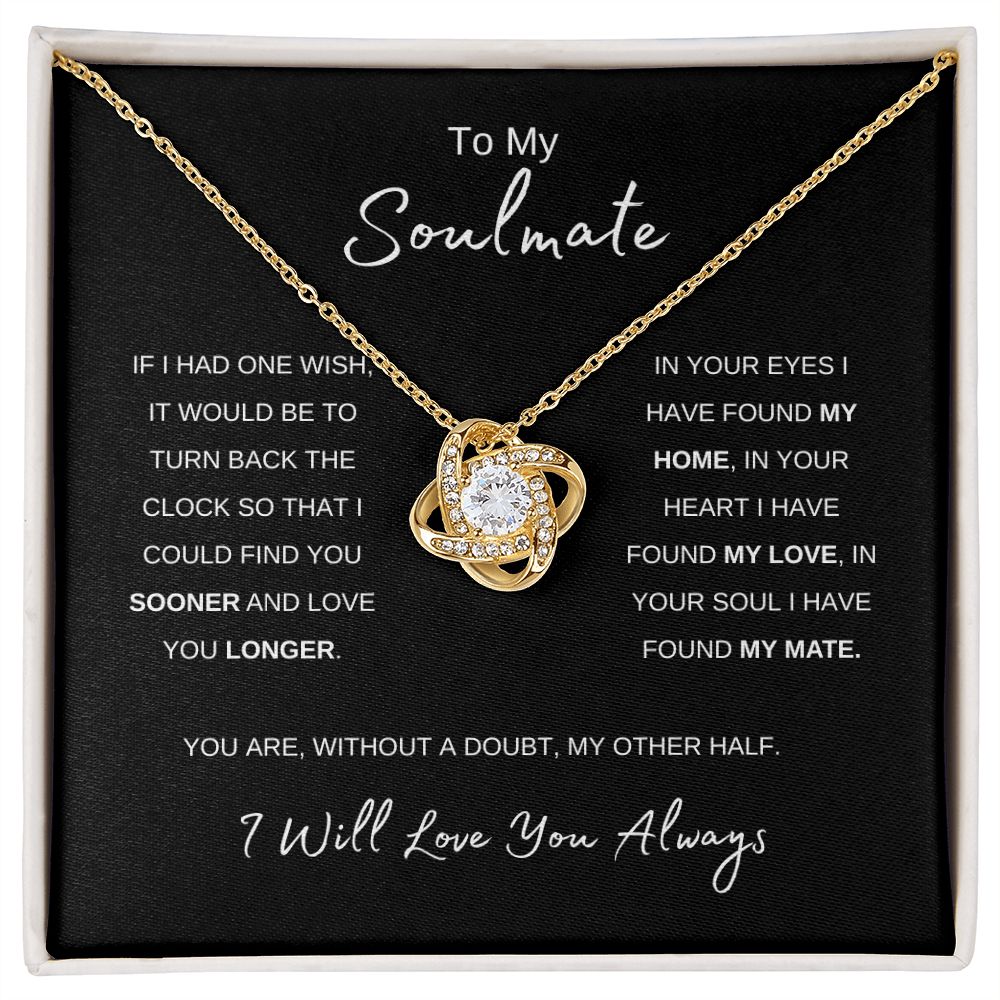 "One Wish" Soulmate Love Knot Necklace