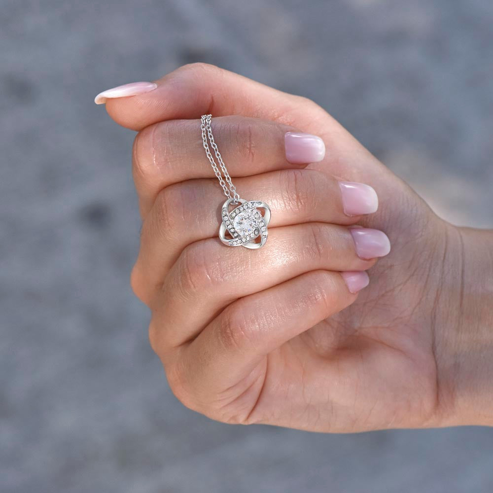 Graduate - Stronger Today - Love Knot Necklace