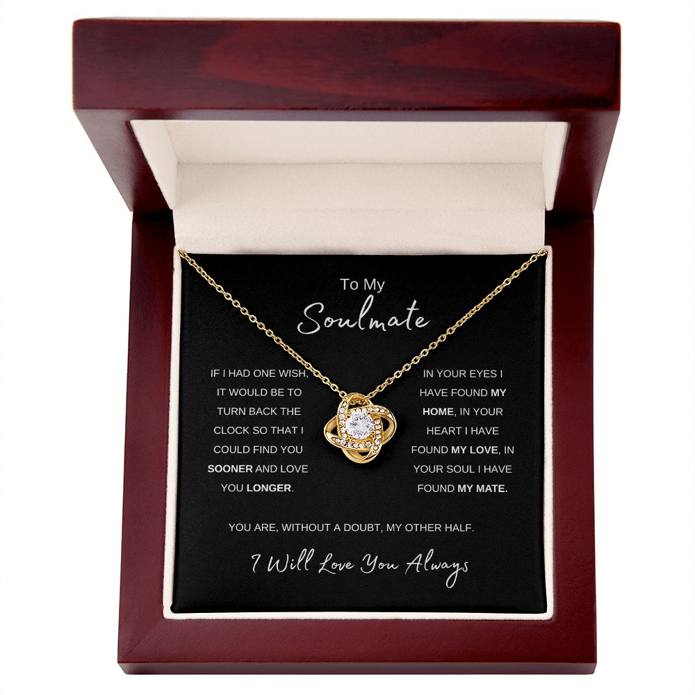 "One Wish" Soulmate Love Knot Necklace