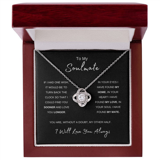 "One Wish" Soulmate Love Knot Necklace