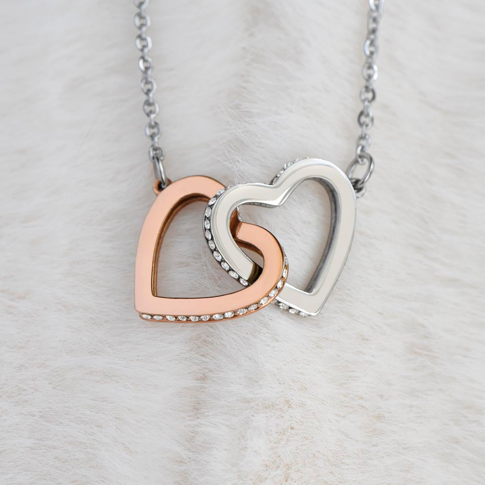 To My Mommy Vintage Interlocking Heart Necklace